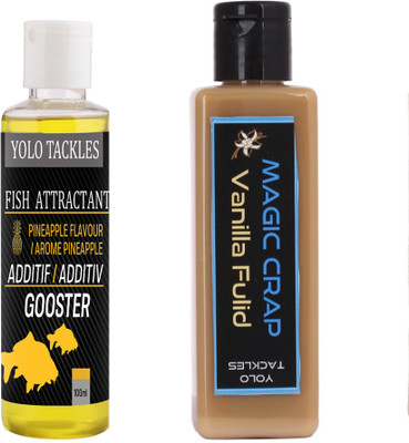 Yolo Tackles Fishing Vanilla Magic Crap Bait 100ml, Fish Attractant Pineapple 100ml Scent Fish Bait