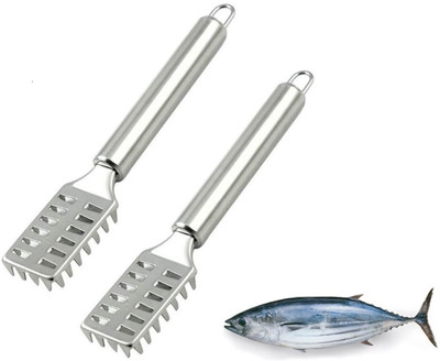 VREPPEN Professional Grade Fish Scaler Brush - Scale Remover, Cleaner, Scraper Premium Fish Scaler(Pack of 2)