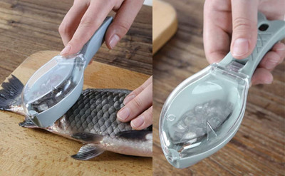 BSRENTERPRISEZ Fish Scale Remover, Skin Cutter Scaler Sawtooth Descaler Scraper Cleaner Scales Fish Scaler(Pack of 1)