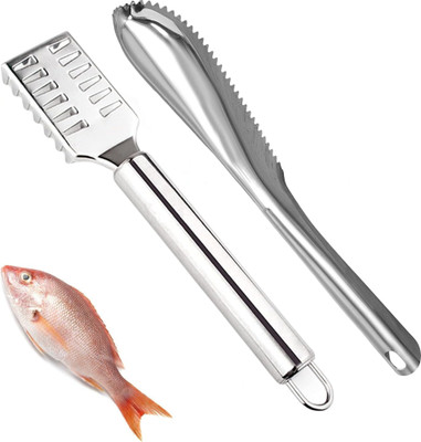 E street Fish Cleaning Tools Combo - Fish Scale Remover Scraper,Cleaner Brush,Skin Peeler Fish Scaler(Pack of 2)
