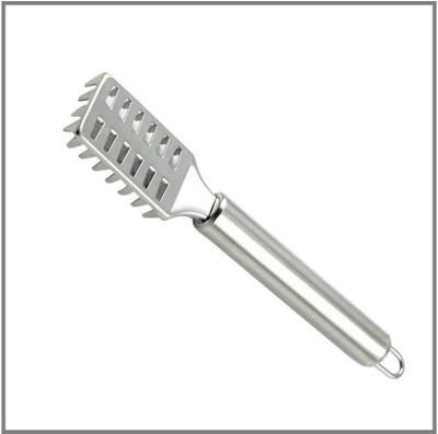 Fulkiza Fish Scale Scraper Scaler Sawtooth Descaler Scraper Cleaner Fish Scales Brush-02 Fish Scaler(Pack of 1)