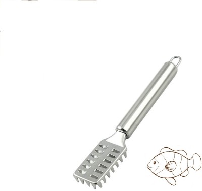 NURIOR Stainless Steel Sawtooth Fish Scale Remover Scaler Scraper Fish Cleaning Tools Fish Scaler(Pack of 1)