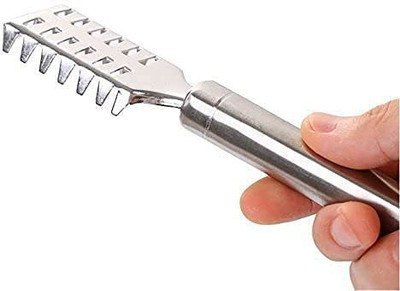 Coozico Stainless Steel Fish Scale Remover Cleaner Fish Scaler(Pack of 1)