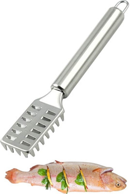 Fitaza Fish Scale Remover Fish Scales Scraper with Steel Sawtooth for Fast Fish Peeling Fish Scaler(Pack of 1)