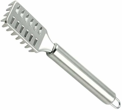 Fulkiza Stainless Steel Fish Scale Remover Fish Scaler Scraper Kitchen Tool Fish Scaler Fish Scaler(Pack of 1)