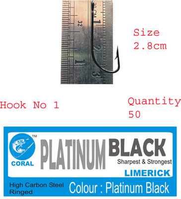 CORAL INDIA Jigs Carbon Steel Fishing Lure(Pack of 50)
