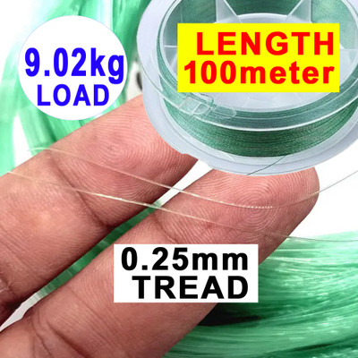 Kv Fishnet Monofilament Fishing Line(Green)