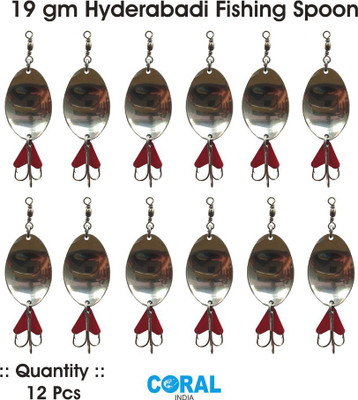 CORAL INDIA Jigs Carbon Steel Fishing Lure(Pack of 12)