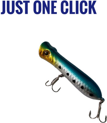 JUST ONE CLICK Hard Bait Plastic Fishing Lure(Pack of 1, Size 8)