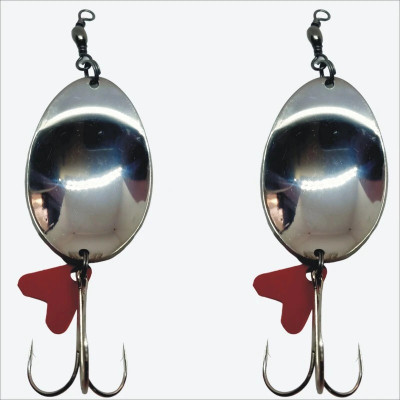 IRONCORE Spoon Stainless Steel Fishing Lure(Pack of 2, Size 35)