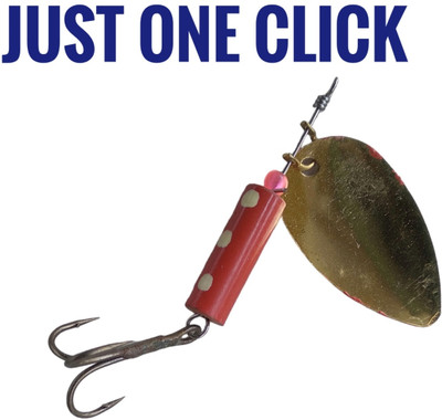 JUST ONE CLICK Hard Bait Plastic Fishing Lure(Pack of 1, Size 6)