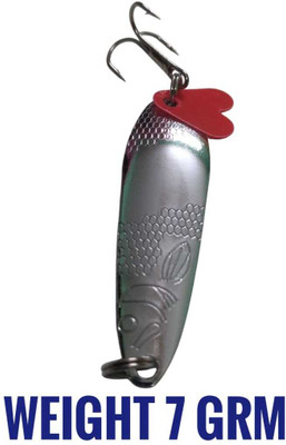 AGROFARM Hard Bait Carbon Steel Fishing Lure(Pack of 1, Size 8)