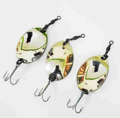 ezzy Spoon Steel Fishing Lure(Pack of 3)