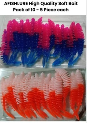 Farmershub Soft Bait Silicone Fishing Lure(Pack of 10)