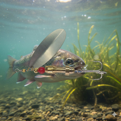 CORAL INDIA Spinner Brass Fishing Lure(Pack of 1)