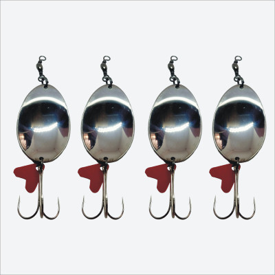 CORAL SHAKUNTALA ENTERPRISES Spoon Stainless Steel Fishing Lure(Pack of 4, Size 45)