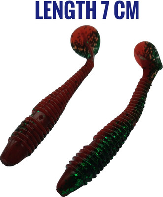 JUST ONE CLICK Soft Bait Silicone Fishing Lure(Pack of 2, Size 7)