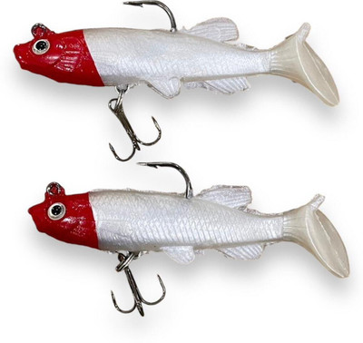 HyperTrex Soft Bait Silicone Fishing Lure(Pack of 2, Size 5)