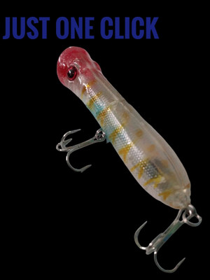 JUST ONE CLICK Hard Bait Plastic Fishing Lure(Pack of 1, Size 8)