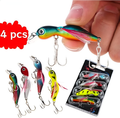 Vinayakart Jigs Plastic Fishing Lure(Pack of 4, Size 6)