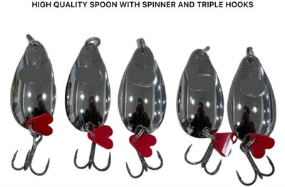 Afiazuh Spoon Carbon Steel Fishing Lure(Size 20)