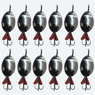 CORAL SHAKUNTALA ENTERPRISES Spoon Stainless Steel Fishing Lure(Pack of 12, Size 18)