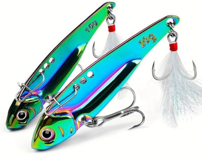 HouseOfCommon Hard Bait Stainless Steel, Crystal Fishing Lure