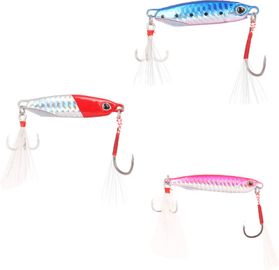 Yolo Tackles Hard Bait Steel Fishing Lure(Pack of 3)
