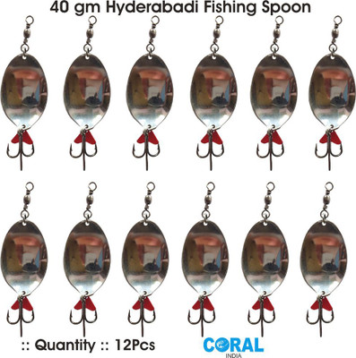 CORAL INDIA Jigs Carbon Steel Fishing Lure(Pack of 12)