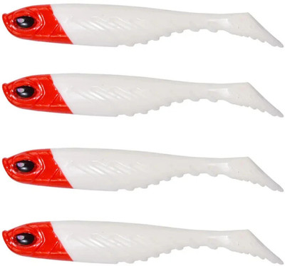 SPYROKING Soft Bait Silicone Fishing Lure(Pack of 4, Size 5)