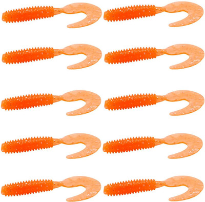 SPYROKING Soft Bait Silicone Fishing Lure(Pack of 10)