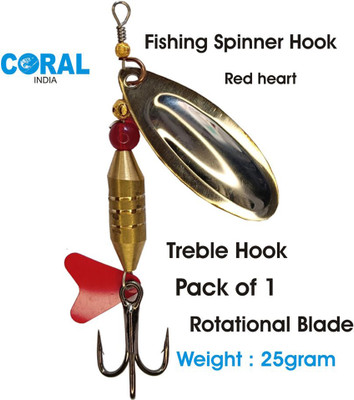CORAL INDIA Spinner Brass Fishing Lure(Pack of 1)