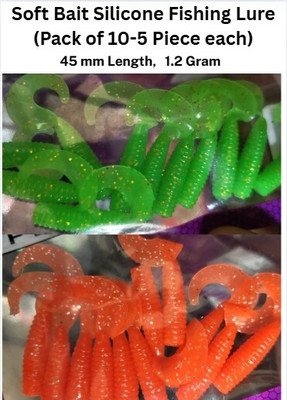 Farmershub Soft Bait Silicone Fishing Lure(Pack of 10)