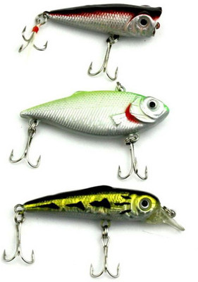 Quenhai Hard Bait Plastic Fishing Lure(Pack of 3)