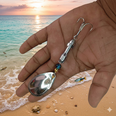 CORAL INDIA Spinner Bait Stainless Steel Fishing Lure(Pack of 1)