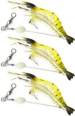 SPYROKING Soft Bait Silicone Fishing Lure(Pack of 3, Size 13)
