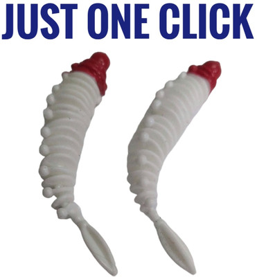 JUST ONE CLICK Soft Bait Silicone Fishing Lure(Pack of 2, Size 5)