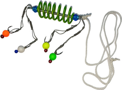 TM PRODUCT 4 Ball fish feeder spring with rope Scent Fish Bait(0.3 kg)