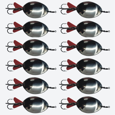 CORAL SHAKUNTALA ENTERPRISES Spoon Stainless Steel Fishing Lure(Pack of 12)