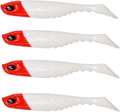 SPYROKING Soft Bait Silicone Fishing Lure(Pack of 4, Size 7)