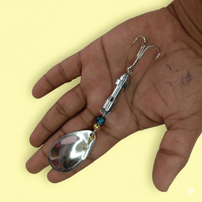 CORAL INDIA Spinner Bait Stainless Steel Fishing Lure(Pack of 1)