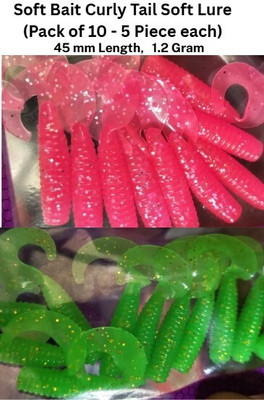 Farmershub Soft Bait Silicone Fishing Lure(Pack of 10)