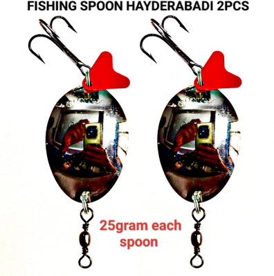 PSNS Spoon Stainless Steel Fishing Lure(Pack of 2)