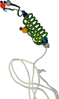 TM PRODUCT 3 Ball fish feeder spring with rope Scent Fish Bait(0.3 kg)