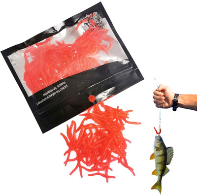 SERPLEX Soft Bait Plastic Fishing Lure(Pack of 100, Size 1)