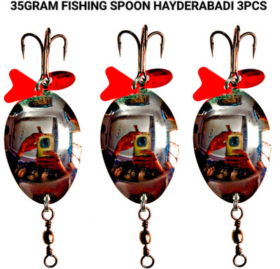 PSNS Spoon Stainless Steel Fishing Lure(Pack of 3)