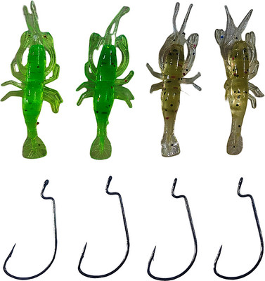 moscow fishing tackles Soft Bait Silicone Fishing Lure(Pack of 4)