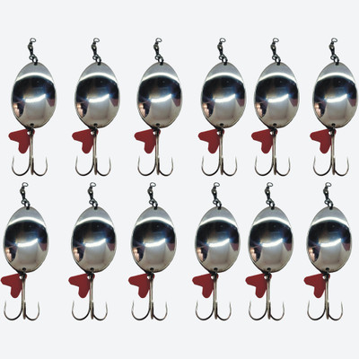 CORAL SHAKUNTALA ENTERPRISES Spoon Stainless Steel Fishing Lure(Pack of 12, Size 30)