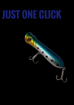 JUST ONE CLICK Hard Bait Plastic Fishing Lure(Pack of 1, Size 8)