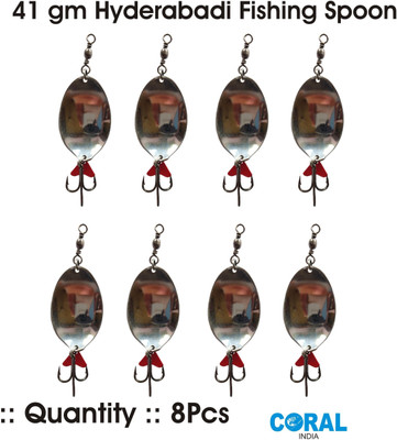 CORAL INDIA Jigs Carbon Steel Fishing Lure(Pack of 8)